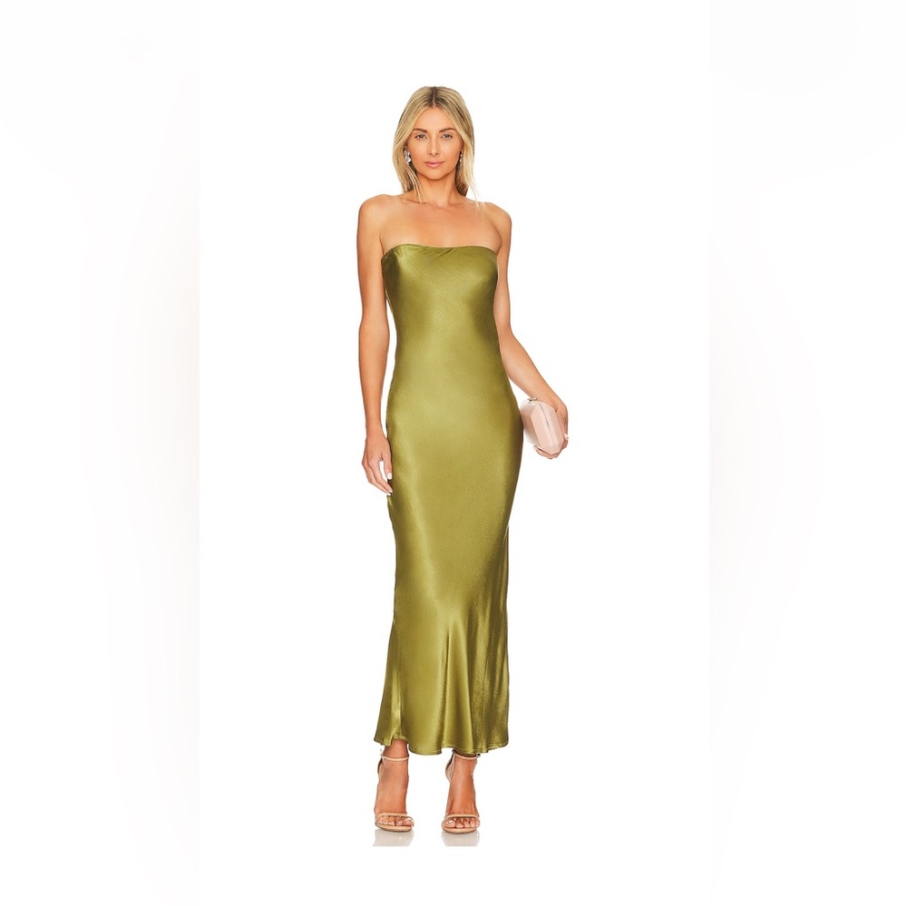 revolve sndys angel midi dress in olive